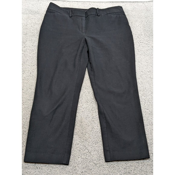 Ann Taylor Pants - Ann Taylor Factory Size 8 32x25 Black Career Dress Pants Stretch EUC